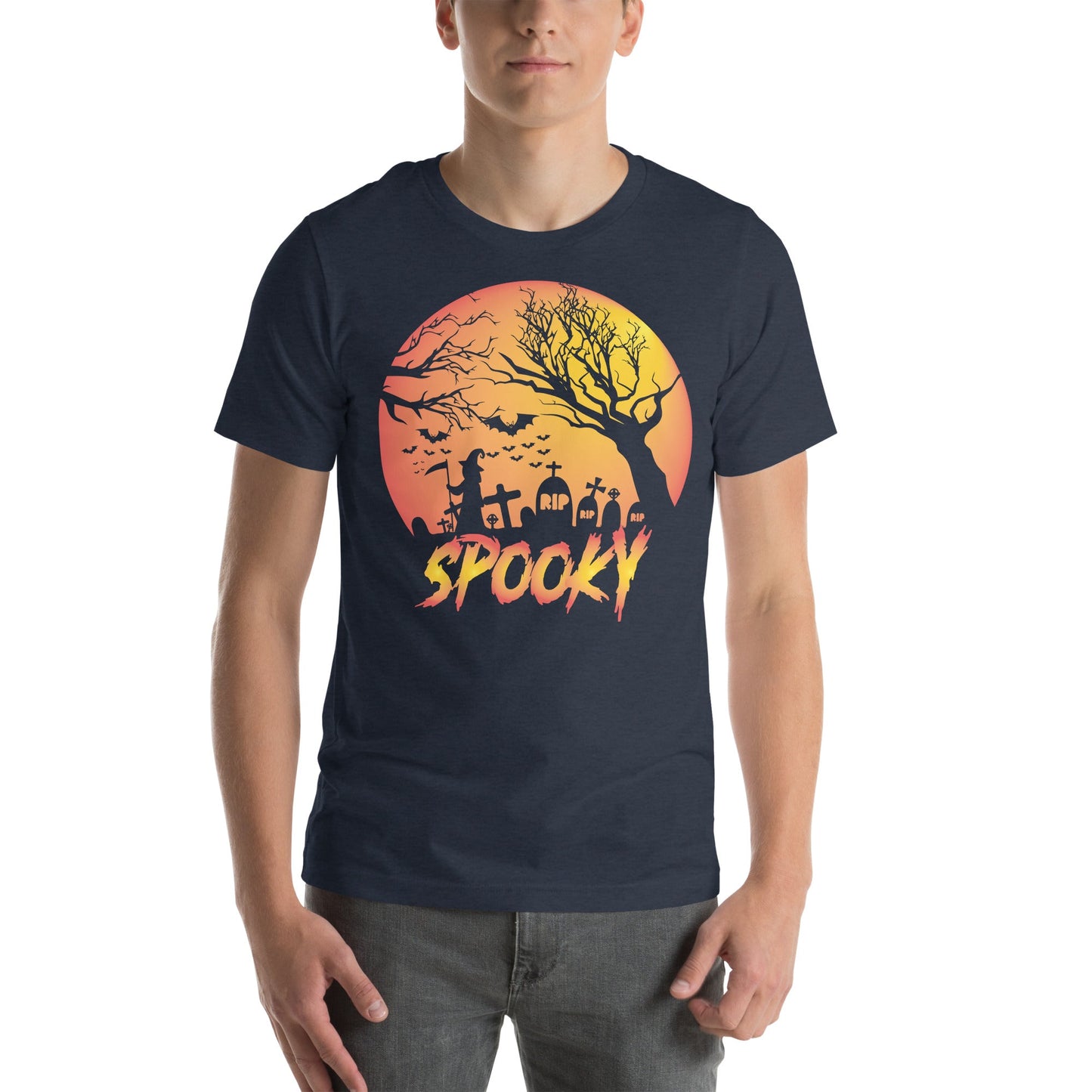Spooky Unisex T-Shirt for Halloween Celebrations, Casual Wear, Party Shirt - TINMICO