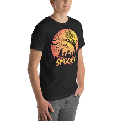 Spooky Unisex T-Shirt for Halloween Celebrations, Casual Wear, Party Shirt - TINMICO
