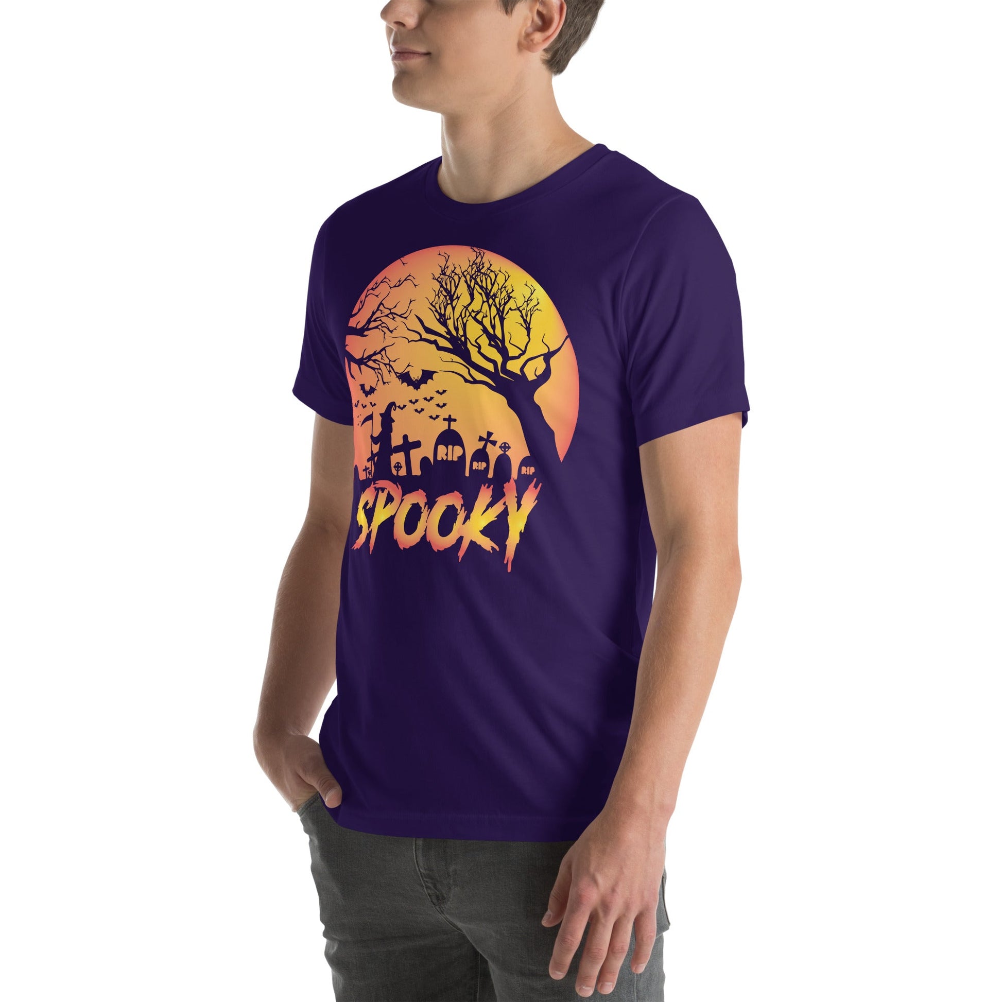 Spooky Unisex T-Shirt for Halloween Celebrations, Casual Wear, Party Shirt - TINMICO