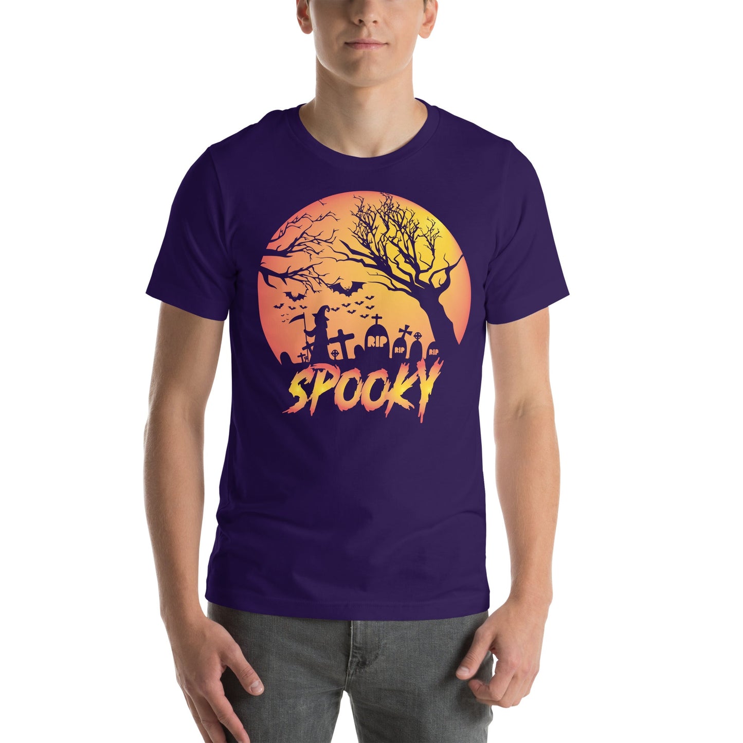 Spooky Unisex T-Shirt for Halloween Celebrations, Casual Wear, Party Shirt - TINMICO