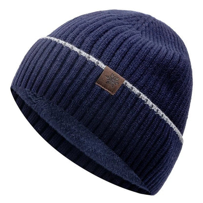 Sports Knitted Hat Unisex Winter Hat Plush Fleece Warm Cap Snow Label Soft Beanie Hat For Men Women Outdoor| TINMICO - TINMICO