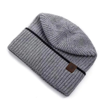 Sports Knitted Hat Unisex Winter Hat Plush Fleece Warm Cap Snow Label Soft Beanie Hat For Men Women Outdoor| TINMICO - TINMICO