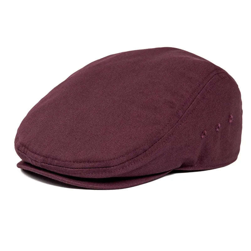 TINMICO Airhole Flat Cap Mens Cotton Driver Hat Summer Newsboy Caps Ivy Hat Gatsby Breathable Beret Golf - TINMICO