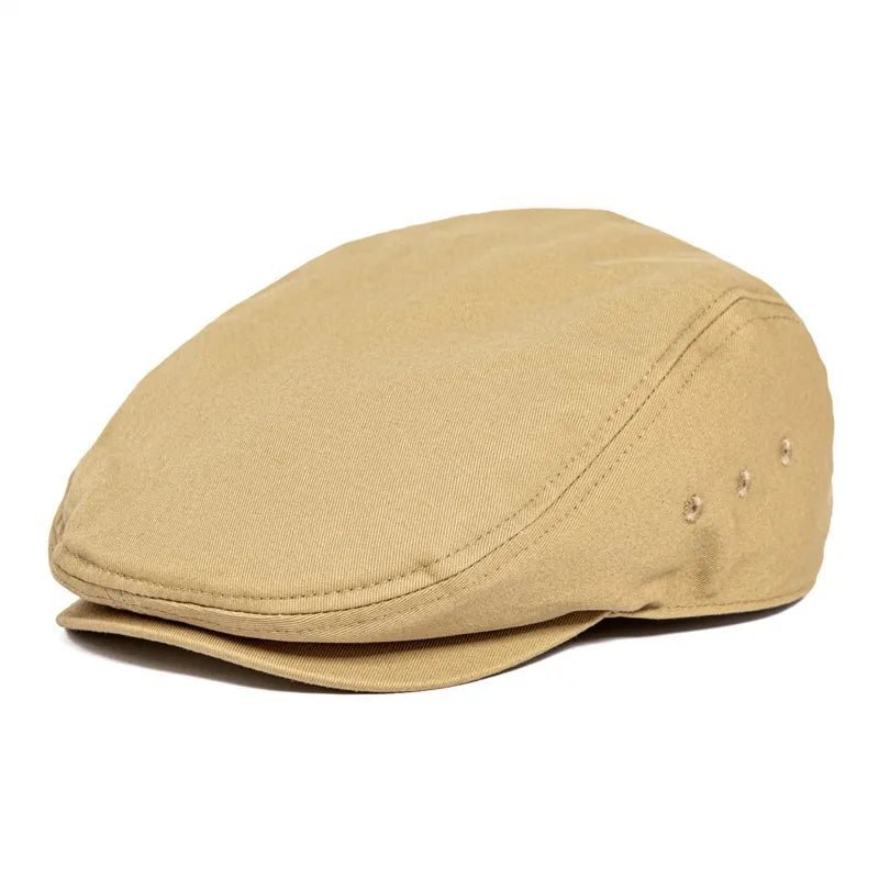 TINMICO Airhole Flat Cap Mens Cotton Driver Hat Summer Newsboy Caps Ivy Hat Gatsby Breathable Beret Golf - TINMICO