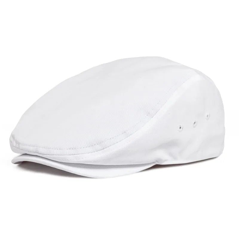 TINMICO Airhole Flat Cap Mens Cotton Driver Hat Summer Newsboy Caps Ivy Hat Gatsby Breathable Beret Golf - TINMICO