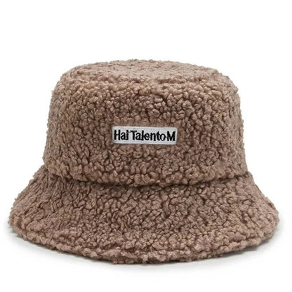TINMICO Winter Warm Fleece Bucket Hat for Men Women Cold Resistant Fashion Fisherman Cap Trendy Sunshade New - TINMICO