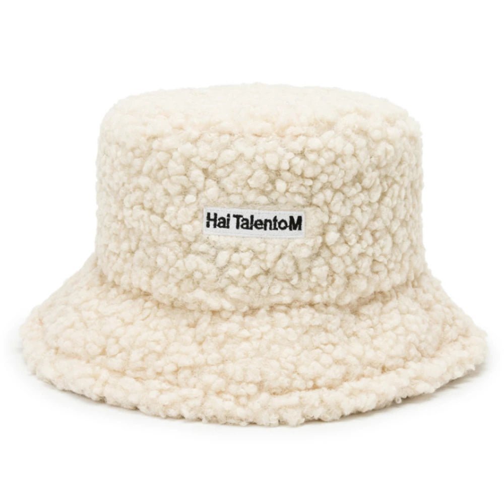 TINMICO Winter Warm Fleece Bucket Hat for Men Women Cold Resistant Fashion Fisherman Cap Trendy Sunshade New - TINMICO