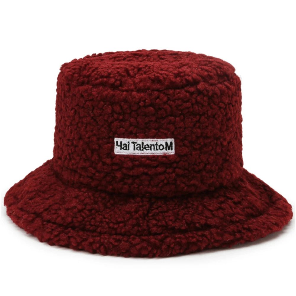 TINMICO Winter Warm Fleece Bucket Hat for Men Women Cold Resistant Fashion Fisherman Cap Trendy Sunshade New - TINMICO