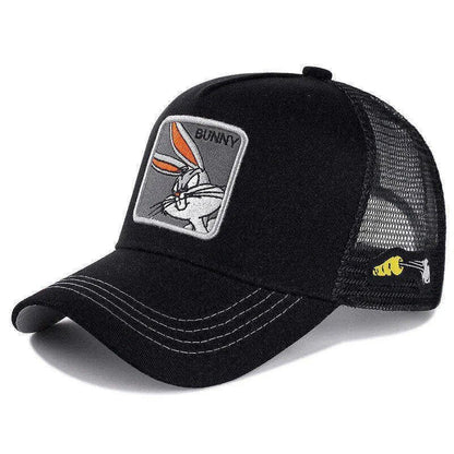 Unisex Anime Cartoon Cap High Quality Patch Draw Baseball Cap Men Trucker Hat | TINMICO - TINMICO