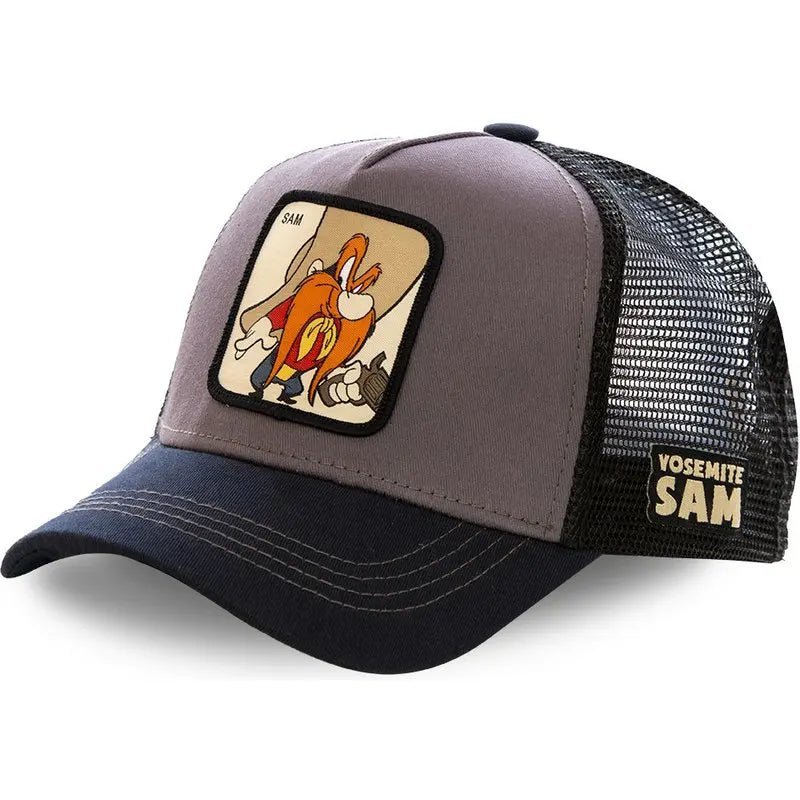Unisex Anime Cartoon Cap High Quality Patch Draw Baseball Cap Men Trucker Hat | TINMICO - TINMICO