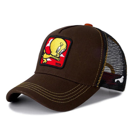 Unisex Anime Cartoon Cap High Quality Patch Draw Baseball Cap Men Trucker Hat | TINMICO - TINMICO