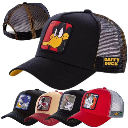 Unisex Anime Cartoon Cap High Quality Patch Draw Baseball Cap Men Trucker Hat | TINMICO - TINMICO