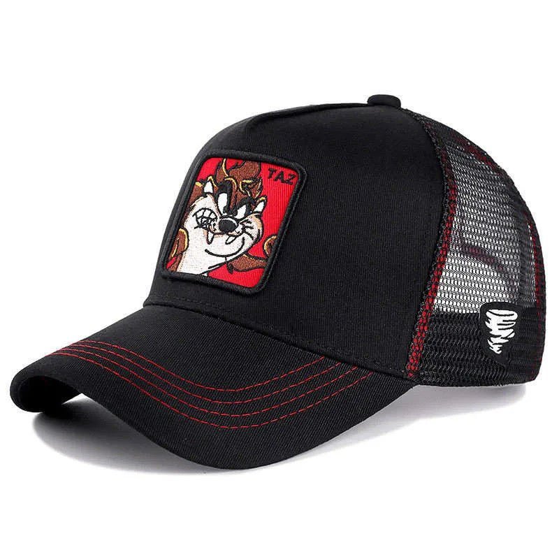 Unisex Anime Cartoon Cap High Quality Patch Draw Baseball Cap Men Trucker Hat | TINMICO - TINMICO