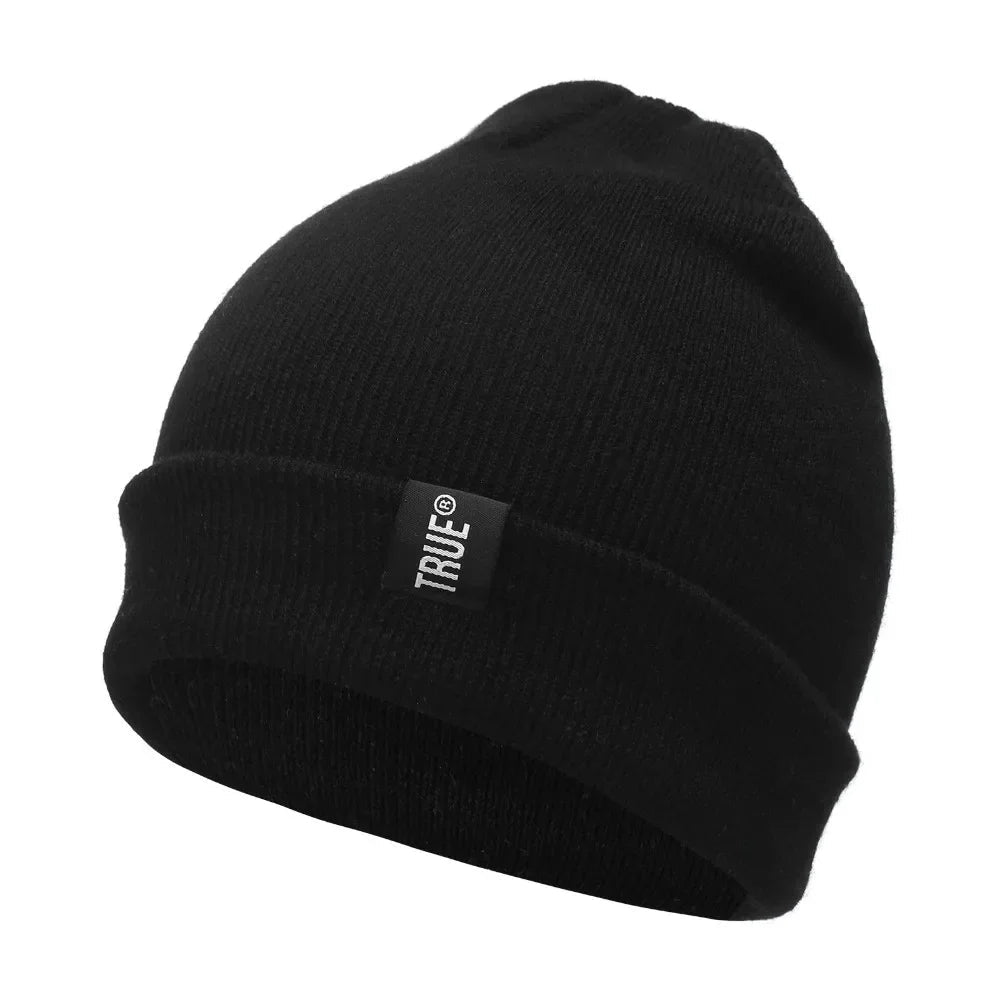 Unisex Cap Letter True 10 Colors Casual Beanies for Men Women Fashion Knitted Winter Hat Solid Hip - hop Skullies Hat Bonnet | TINMICO - TINMICO