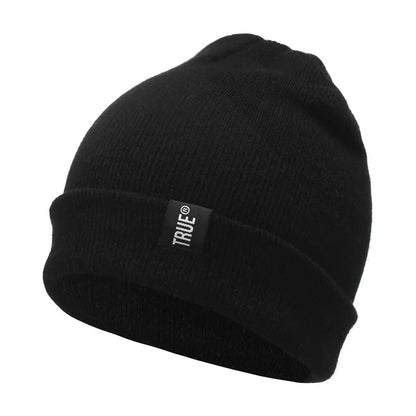Unisex Cap Letter True 10 Colors Casual Beanies for Men Women Fashion Knitted Winter Hat Solid Hip - hop Skullies Hat Bonnet | TINMICO - TINMICO