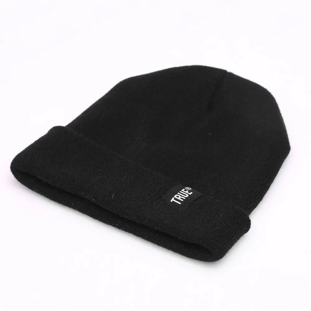 Unisex Cap Letter True 10 Colors Casual Beanies for Men Women Fashion Knitted Winter Hat Solid Hip - hop Skullies Hat Bonnet | TINMICO - TINMICO