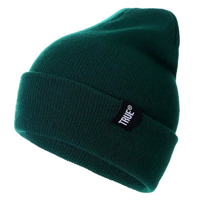 Unisex Cap Letter True 10 Colors Casual Beanies for Men Women Fashion Knitted Winter Hat Solid Hip - hop Skullies Hat Bonnet | TINMICO - TINMICO