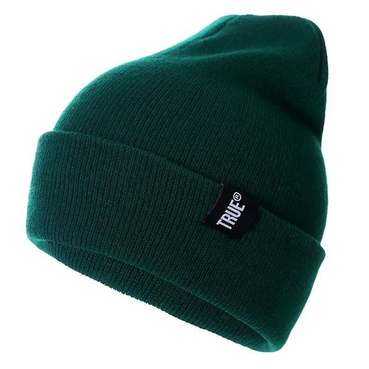 Unisex Cap Letter True 10 Colors Casual Beanies for Men Women Fashion Knitted Winter Hat Solid Hip - hop Skullies Hat Bonnet | TINMICO - TINMICO