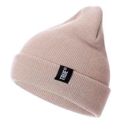 Unisex Cap Letter True 10 Colors Casual Beanies for Men Women Fashion Knitted Winter Hat Solid Hip - hop Skullies Hat Bonnet | TINMICO - TINMICO