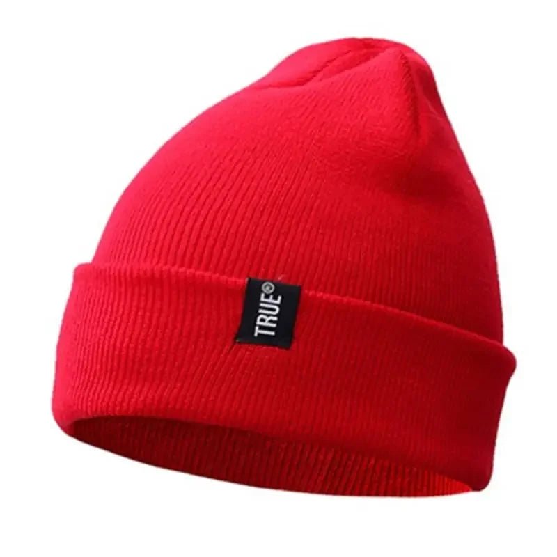 Unisex Cap Letter True 10 Colors Casual Beanies for Men Women Fashion Knitted Winter Hat Solid Hip - hop Skullies Hat Bonnet | TINMICO - TINMICO