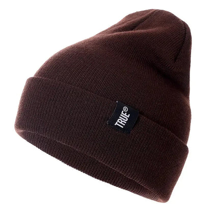 Unisex Cap Letter True 10 Colors Casual Beanies for Men Women Fashion Knitted Winter Hat Solid Hip - hop Skullies Hat Bonnet | TINMICO - TINMICO