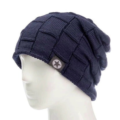 Unisex Fleece Lined Beanie Hat Knit Wool Warm Winter Hat Thick Soft Stretch Hat For Men And Women Fashion Skullies & Beanie | TINMICO - TINMICO