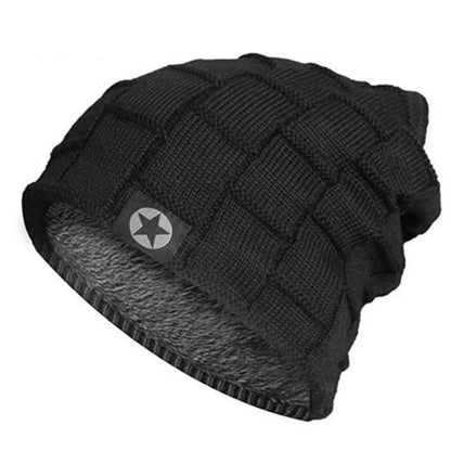 Unisex Fleece Lined Beanie Hat Knit Wool Warm Winter Hat Thick Soft Stretch Hat For Men And Women Fashion Skullies & Beanie | TINMICO - TINMICO