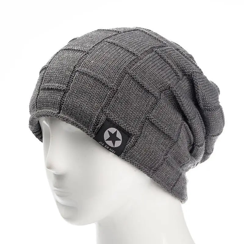 Unisex Fleece Lined Beanie Hat Knit Wool Warm Winter Hat Thick Soft Stretch Hat For Men And Women Fashion Skullies & Beanie | TINMICO - TINMICO