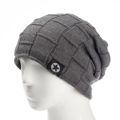Unisex Fleece Lined Beanie Hat Knit Wool Warm Winter Hat Thick Soft Stretch Hat For Men And Women Fashion Skullies & Beanie | TINMICO - TINMICO