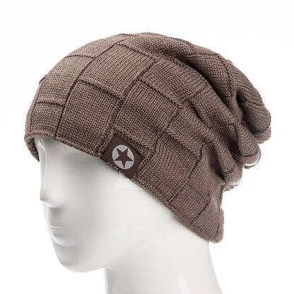 Unisex Fleece Lined Beanie Hat Knit Wool Warm Winter Hat Thick Soft Stretch Hat For Men And Women Fashion Skullies & Beanie | TINMICO - TINMICO