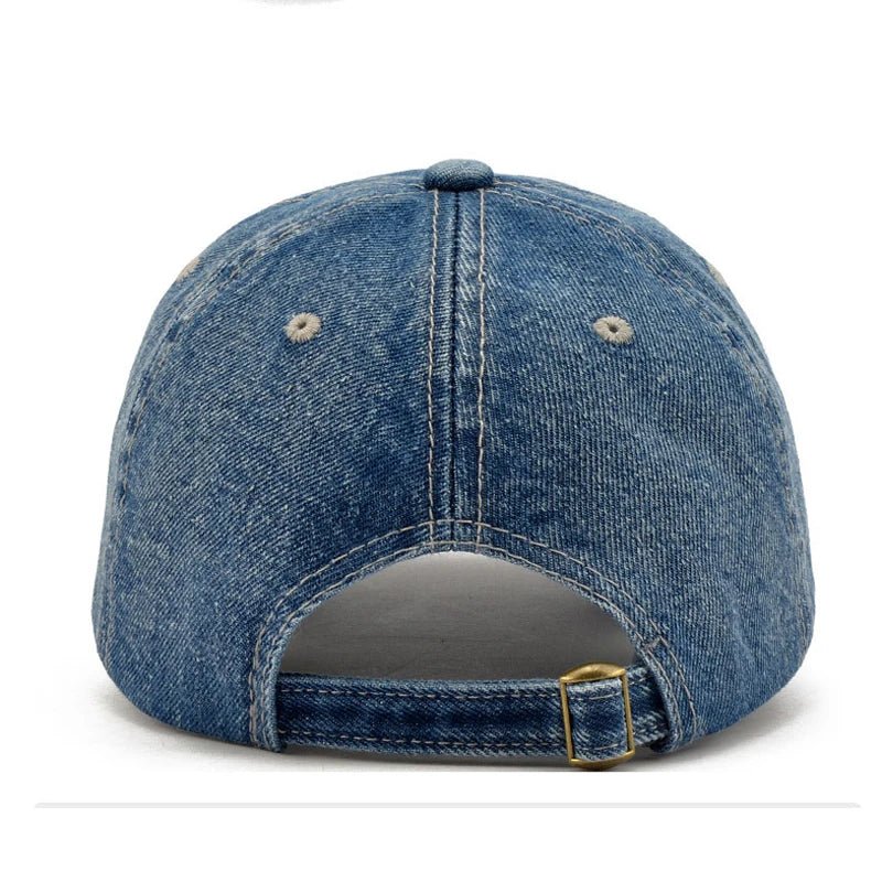Unisex hats Denim Baseball Cap Men Women Embroidery Letter Jeans Snapback Hat Casquette Summer Sports Hip Hop Cap Gorras | TINMICO - TINMICO