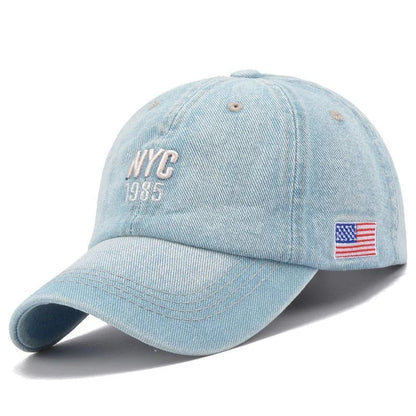 Unisex hats Denim Baseball Cap Men Women Embroidery Letter Jeans Snapback Hat Casquette Summer Sports Hip Hop Cap Gorras | TINMICO - TINMICO