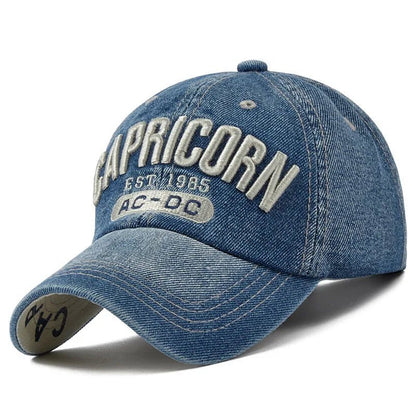 Unisex hats Denim Baseball Cap Men Women Embroidery Letter Jeans Snapback Hat Casquette Summer Sports Hip Hop Cap Gorras | TINMICO - TINMICO