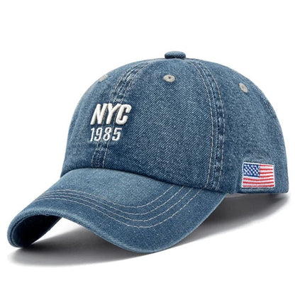 Unisex hats Denim Baseball Cap Men Women Embroidery Letter Jeans Snapback Hat Casquette Summer Sports Hip Hop Cap Gorras | TINMICO - TINMICO