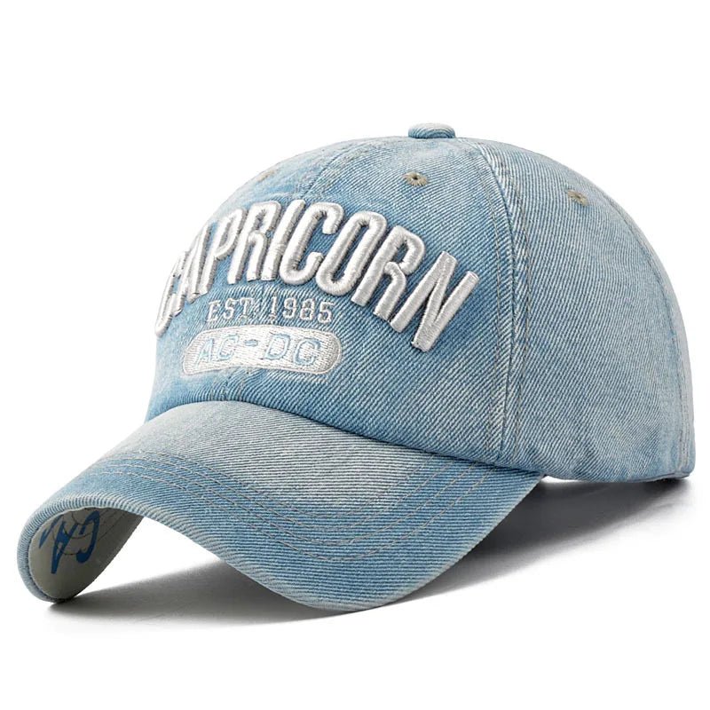 Unisex hats Denim Baseball Cap Men Women Embroidery Letter Jeans Snapback Hat Casquette Summer Sports Hip Hop Cap Gorras | TINMICO - TINMICO