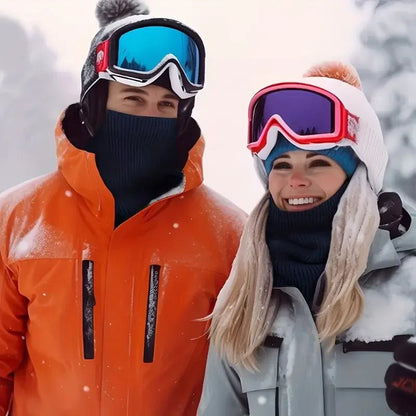 Warm Knitted Scarf Thickened Plush Windproof Winter Neck Gaiter Cold Weather Outdoor Sport Ski Running TINMICO - TINMICO