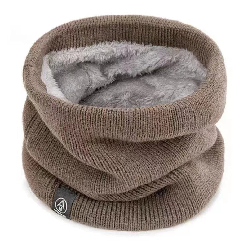 Warm Knitted Scarf Thickened Plush Windproof Winter Neck Gaiter Cold Weather Outdoor Sport Ski Running TINMICO - TINMICO