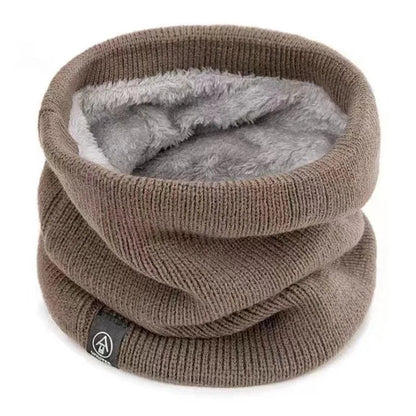 Warm Knitted Scarf Thickened Plush Windproof Winter Neck Gaiter Cold Weather Outdoor Sport Ski Running TINMICO - TINMICO