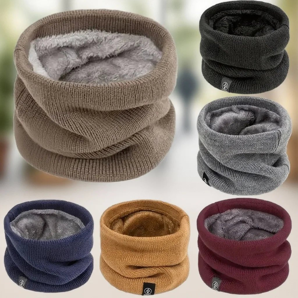 Warm Knitted Scarf Thickened Plush Windproof Winter Neck Gaiter Cold Weather Outdoor Sport Ski Running TINMICO - TINMICO
