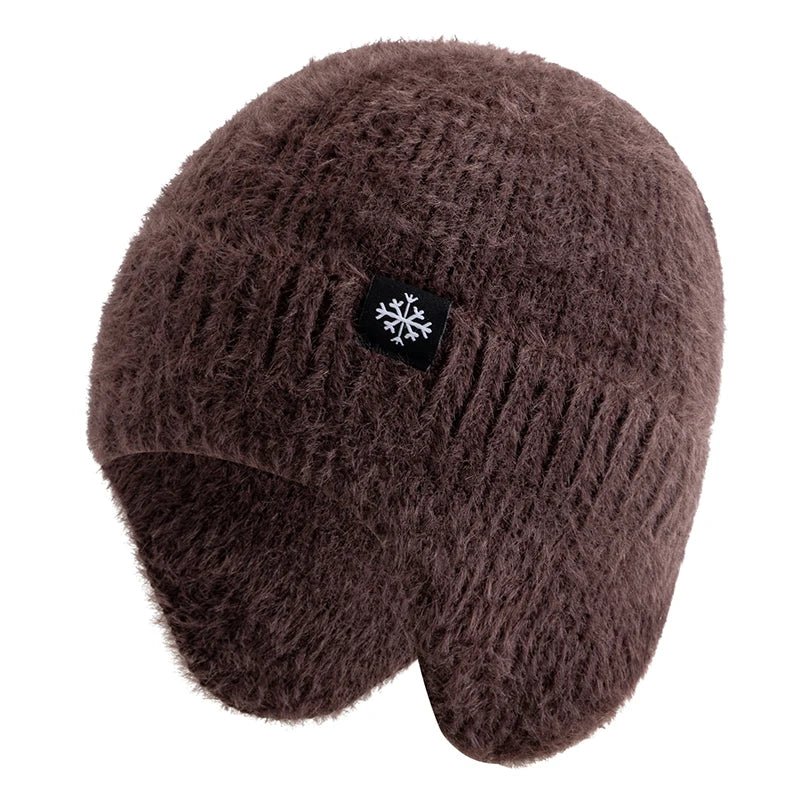 Winter Hat Candy Colors Fashion Faux Fur Knitted Hat Kpop Style Soft Beanie Hats Female Streetwear Cap - TINMICO