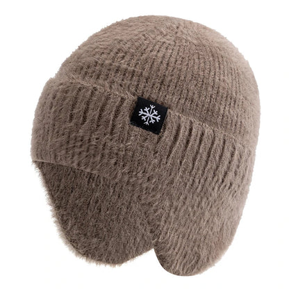 Winter Hat Candy Colors Fashion Faux Fur Knitted Hat Kpop Style Soft Beanie Hats Female Streetwear Cap - TINMICO
