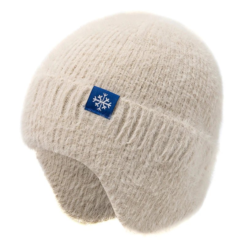 Winter Hat Candy Colors Fashion Faux Fur Knitted Hat Kpop Style Soft Beanie Hats Female Streetwear Cap - TINMICO