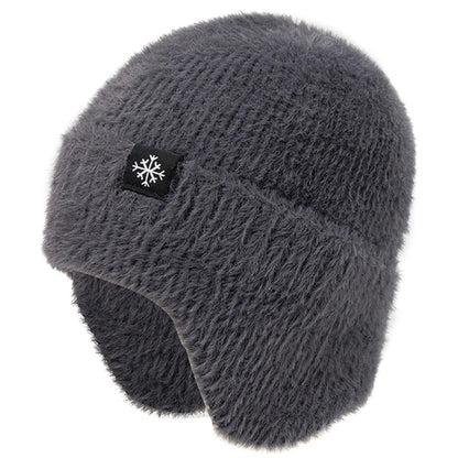 Winter Hat Candy Colors Fashion Faux Fur Knitted Hat Kpop Style Soft Beanie Hats Female Streetwear Cap - TINMICO