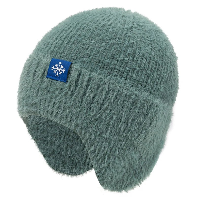 Winter Hat Candy Colors Fashion Faux Fur Knitted Hat Kpop Style Soft Beanie Hats Female Streetwear Cap - TINMICO