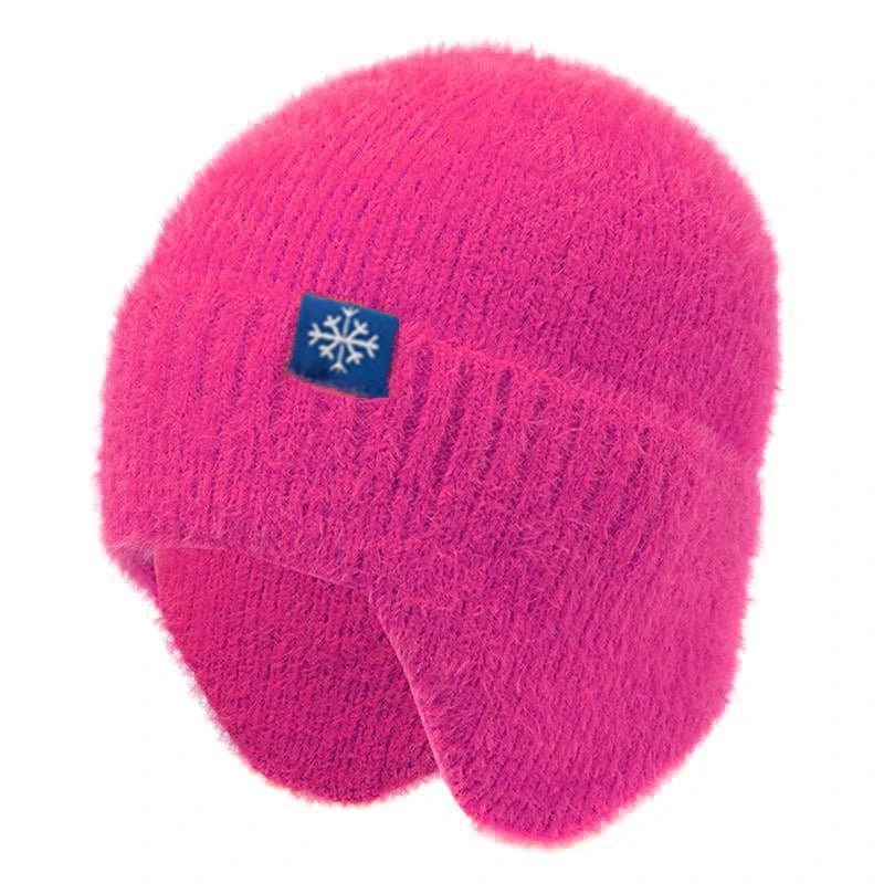 Winter Hat Candy Colors Fashion Faux Fur Knitted Hat Kpop Style Soft Beanie Hats Female Streetwear Cap - TINMICO