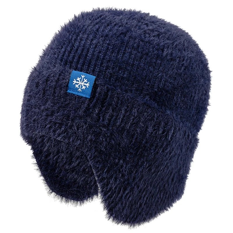 Winter Hat Candy Colors Fashion Faux Fur Knitted Hat Kpop Style Soft Beanie Hats Female Streetwear Cap - TINMICO