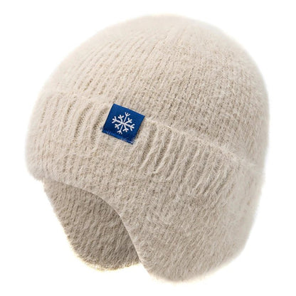 Winter Hat Candy Colors Fashion Faux Fur Knitted Hat Kpop Style Soft Beanie Hats Female Streetwear Cap - TINMICO