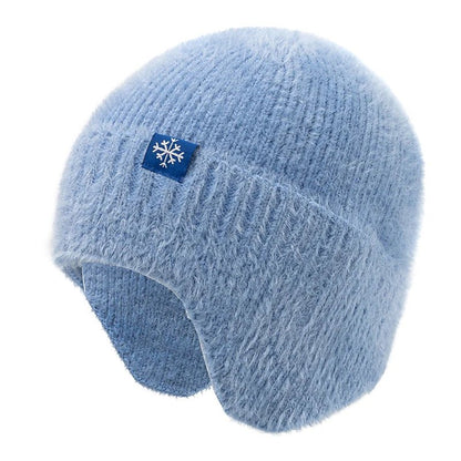 Winter Hat Candy Colors Fashion Faux Fur Knitted Hat Kpop Style Soft Beanie Hats Female Streetwear Cap - TINMICO