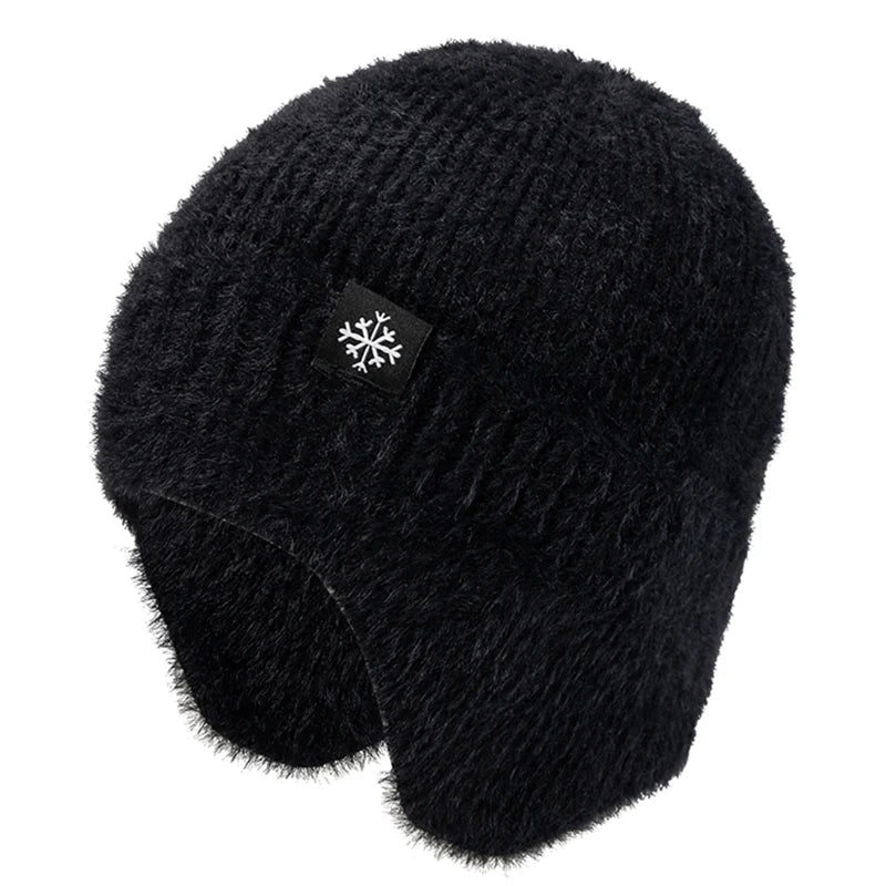Winter Hat Candy Colors Fashion Faux Fur Knitted Hat Kpop Style Soft Beanie Hats Female Streetwear Cap - TINMICO