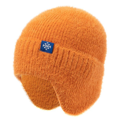 Winter Hat Candy Colors Fashion Faux Fur Knitted Hat Kpop Style Soft Beanie Hats Female Streetwear Cap - TINMICO